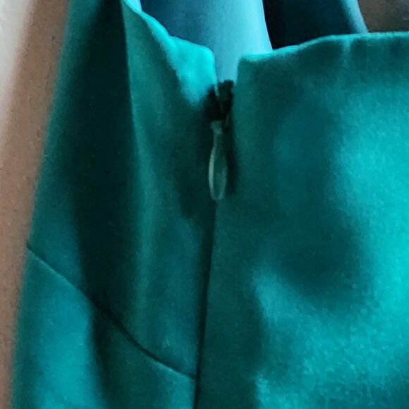 J. Crew Teal Cross Back Shift Dress Size 0 - Picture 14 of 16